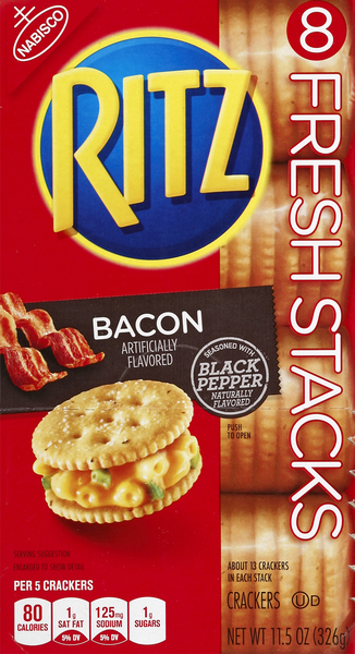 Nabisco Ritz Bacon Crackers 8Pk | Hy-Vee Aisles Online Grocery Shopping