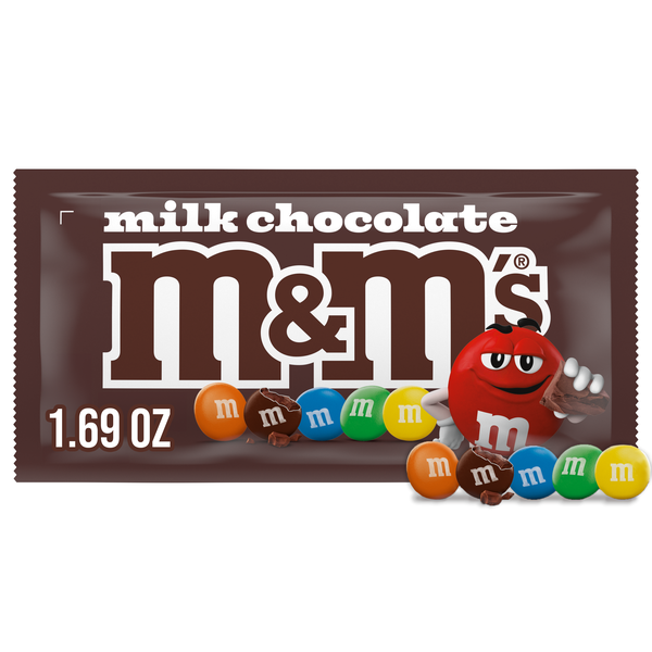 M&M'S Milk Chocolate Candy, Full Size, 1.69 oz Bag | Hy-Vee Aisles
