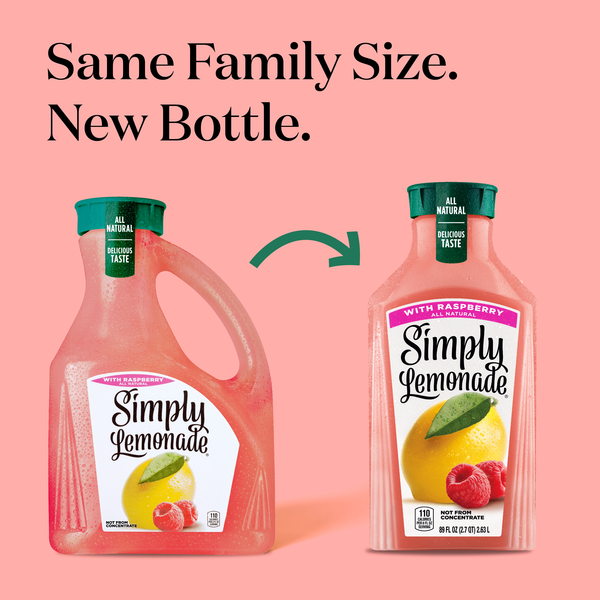 Simply Lemonade With Raspberry, All Natural Non-Gmo Hy-Vee