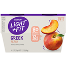 Dannon Light & Fit Greek Yogurt Peach 4-5.3 Oz