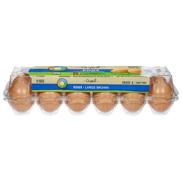 Full Circle Organic Grade A Brown Large Eggs