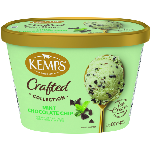 Kemps Simply Crafted Mint Chocolate Chip Premium Ice Cream | Hy