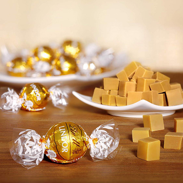Lindt LINDOR Caramel Milk Chocolate Candy Truffles, Chocolates