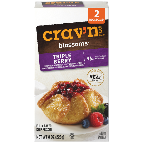 Crav'n Flavor Blossoms, Triple Berry 2-4oz | Hy-Vee Aisles Online