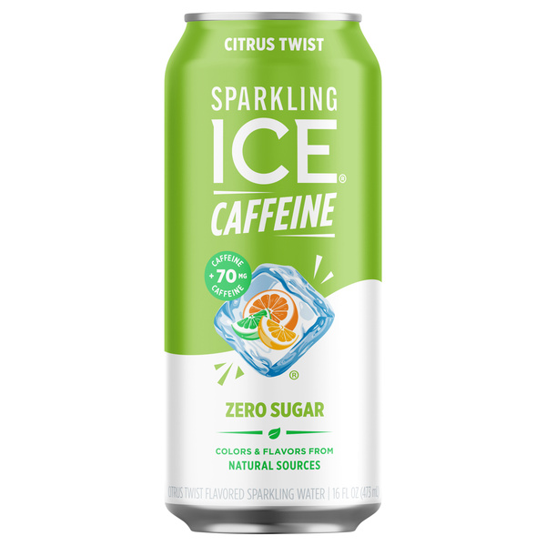 80784→38500 Sparkling ICE Caffeine, Citrus Twist Flavored Sparkling Water with