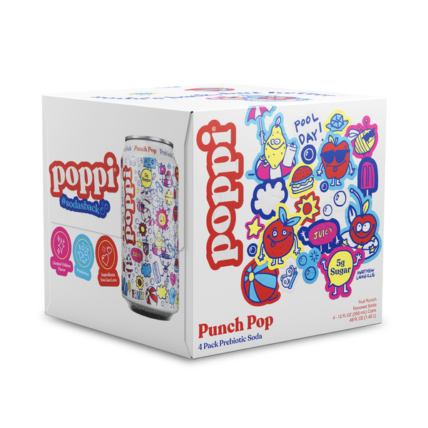 Poppi Punch Pop Prebiotic Soda, 4 Pk | Hy-Vee Aisles Online