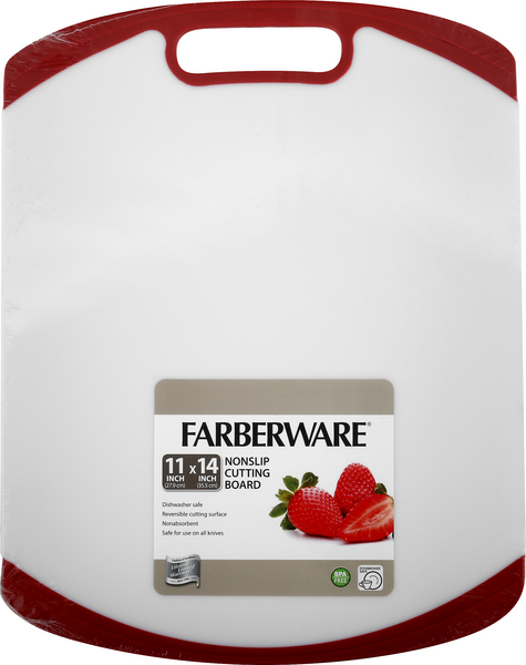 Farberware Extra-Large Plastic Cutting Board, Dishwasher- Safe