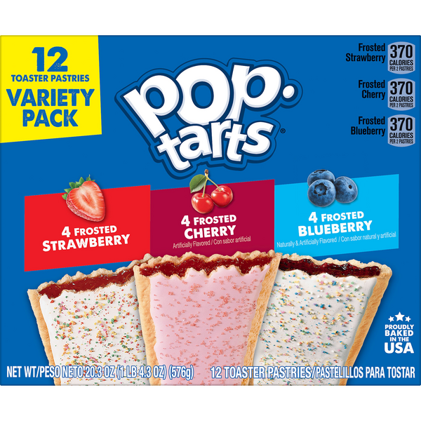 Kellogg's Pop-Tarts Variety Pack 3 Flavors 12Ct | Hy-Vee Aisles Online  Grocery Shopping