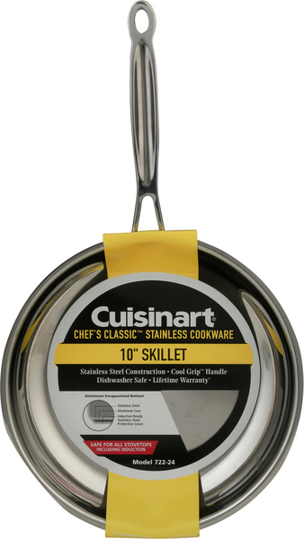 Cuisinart 10 Stainless Steel Nonstick Skillet - 722-24NS