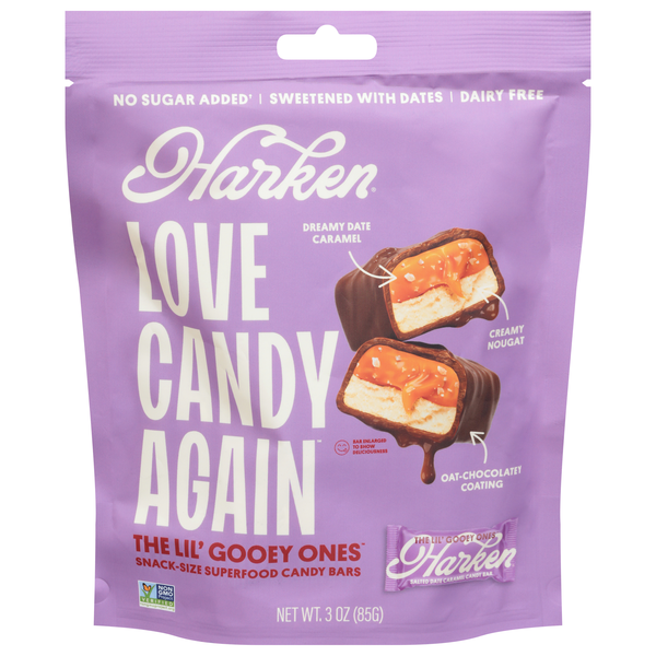 Harken The Lil' Gooey Ones, Snack-Size Superfood Cand Bars | Hy