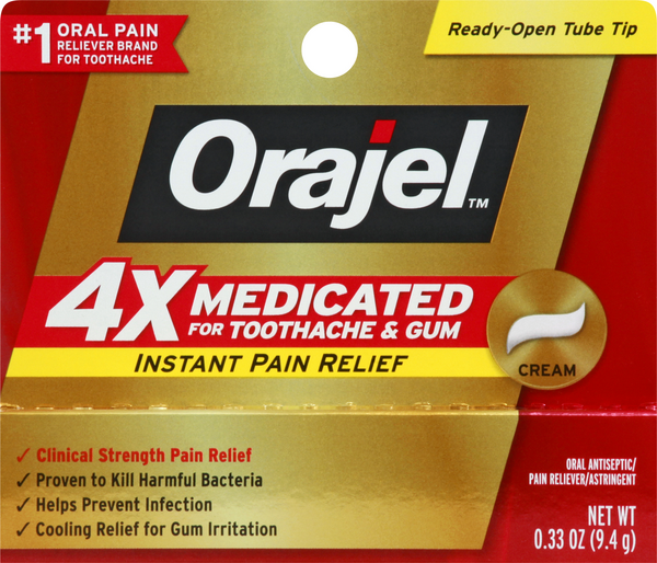 orajel cream for tooth pain