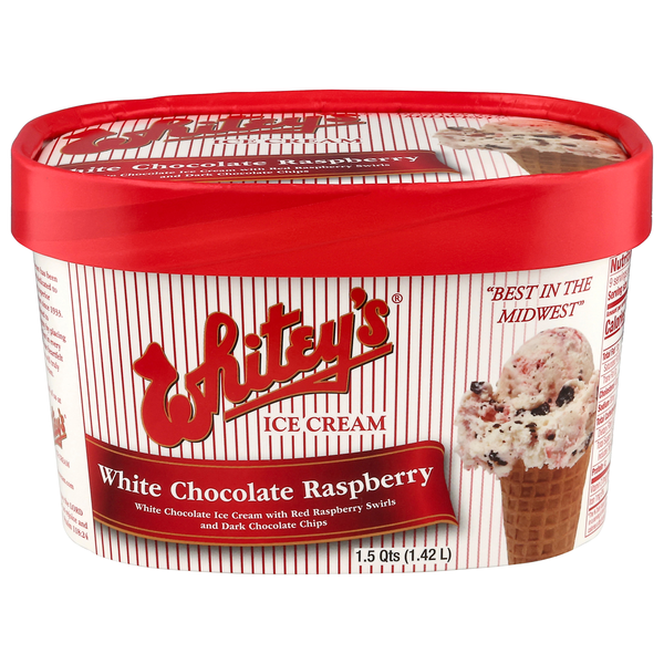 Whitey's Ice Cream White Chocolate Raspberry | Hy-Vee Aisles