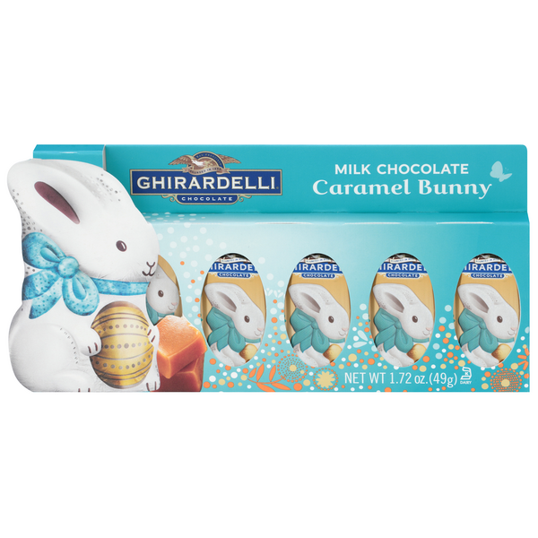 Ghirardelli Easter Milk Chocolate Caramel Bunnies 5Ct | Hy-Vee