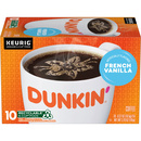 Dunkin Donuts French Vanilla K-Cups 10 Count