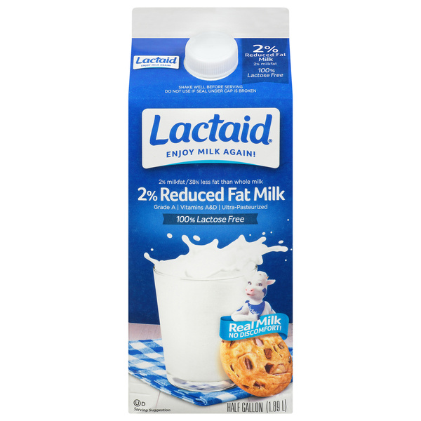 Lactaid 100% Lactose Free 2% Reduced Fat Milk | Hy-Vee Aisles