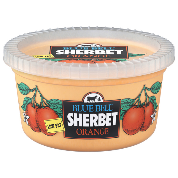 Blue Bell Low Fat Orange Sherbet | Hy-Vee Aisles Online Grocery