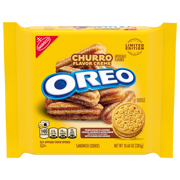 Oreo Churro Creme Sandwich Cookies, Limited Edition | Hy-Vee
