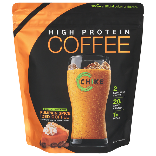 Chike High Protein Iced Coffee, Pumpkin Spice | Hy-Vee Aisles