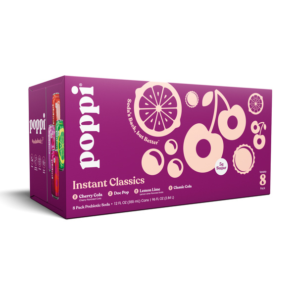 Poppi Prebiotic Soda, Variety Pack, 8Pk | Hy-Vee Aisles Online
