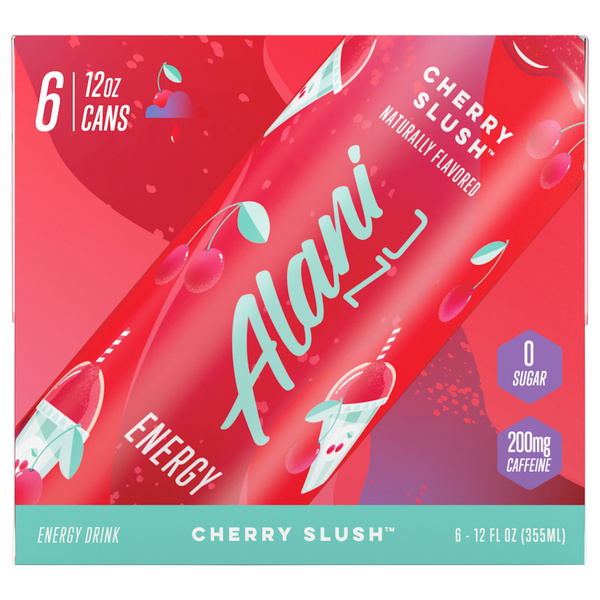 あいらページ Alani Nu Energy Drink, Cherry Slush 6Pk | Hy-Vee Aisles Online