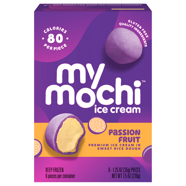 My/Mochi Passion Fruit Ice Cream 6 ea | Hy-Vee Aisles Online
