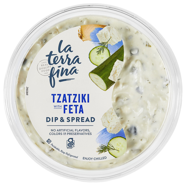 YOSAハーブ10個セット② La Terra Fina Tzatziki with Feta Dip & Spread | Hy-Vee Aisles