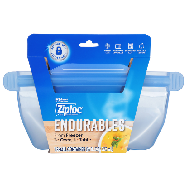 Ziploc Endurables Container, Small, 16 Ounce