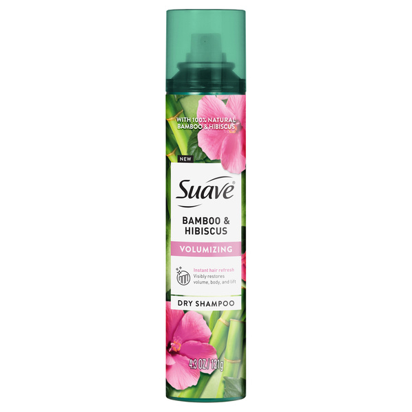 Suave Bamboo & Hibiscus Volumizing Dry Shampoo, for Restoring Body