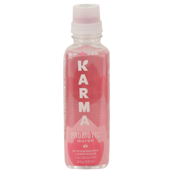 Karma Strawberry Lemonade Probiotic Water 18 fl oz | Hy-Vee Aisles