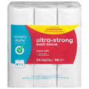 Simply Done Ultra Strong Bath Tissue Mega Rolls