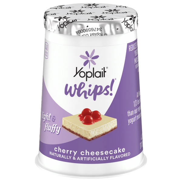 Yoplait Whips! Cherry Cheesecake Flavored Lowfat Yogurt Mousse