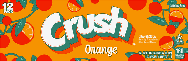 Crush ORANGE CRUSH LONGNECKS - they brought it back, 12 Fl Oz (Pack of 12)