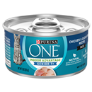 Purina ONE Natural  Pate Wet Cat Food; Vibrant Maturity 7+ Chicken & Ocean Whitefish Recipe