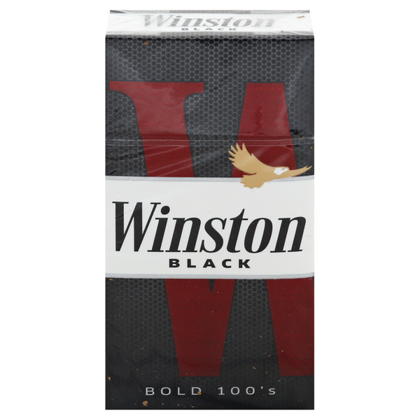 b&w cigarettes Winston Cigarettes, Black, Bold 100's