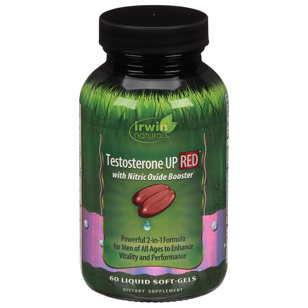 Irwin Naturals Testosterone UP RED Liquid Soft Gels | Hy-Vee Aisles ...