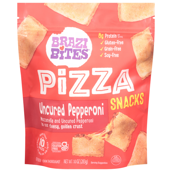 Brazi Bites Pizza'Nadas, Cheese & Uncured Pepperoni, 10Ct | Hy-Vee Brazi Bites Pizza'Nadas, Cheese & Uncured Pepperoni, 10Ct | Hy-Vee