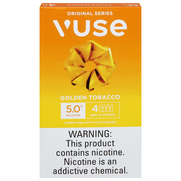 Vuse Original Series 5.0% Nicotine Golden Tobacco Alto Pods 4Ct