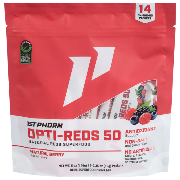 1st Phorm Opti-Reds 50 Stick Packs | Hy-Vee Aisles Online Grocery Shopping