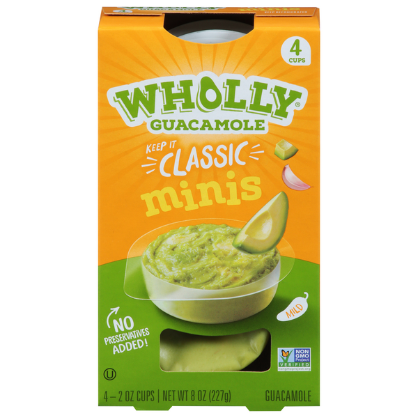 Wholly Guacamole Classic Minis, 4-2 oz Cups | Hy-Vee Aisles Online