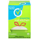 Simply Done Tall 13 Gallon Drawstring Kitchen Bags