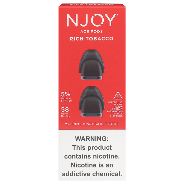 NJOY ACE PODS Rich Tobacco, 50mg, 2Pk | Hy-Vee Aisles Online Grocery  Shopping