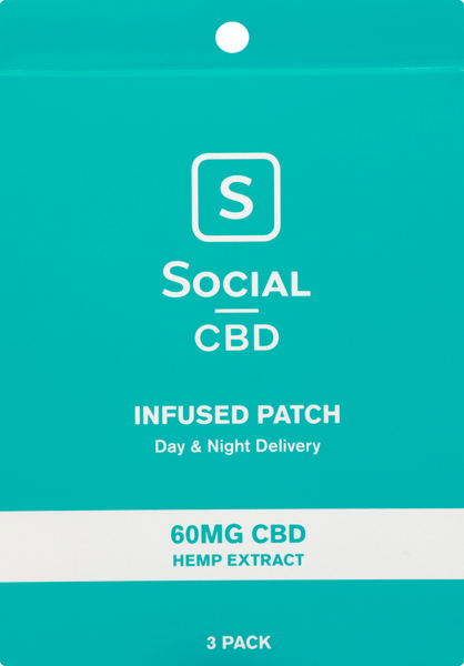 Social CBD Patch, Infused, Hemp Extract, 60 Mg | Hy-Vee Aisles