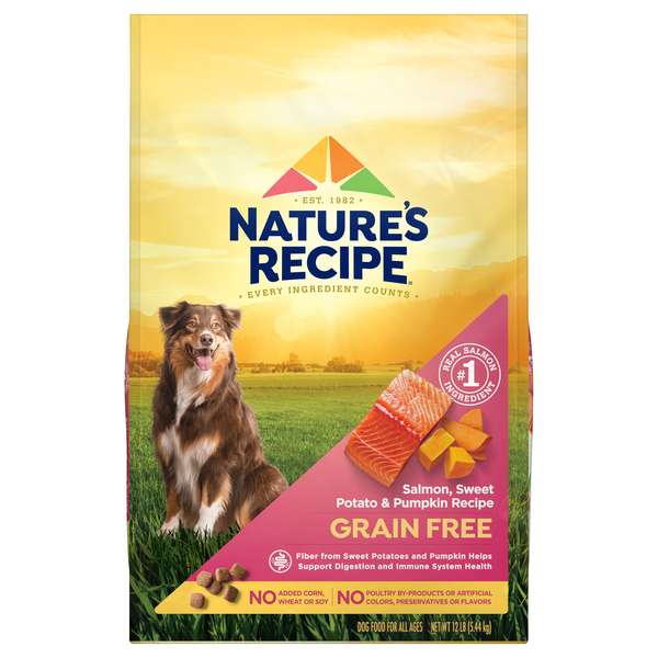 Nature's recipe grain free 2024 salmon sweet potato pumpkin