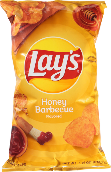 Lay's Potato Chips, Sweet Southern Heat Barbecue Flavor, 7.75 oz Bag