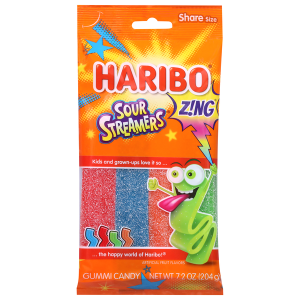 Haribo Zing Sour Streamers, Share Size | Hy-Vee Aisles Online Grocery ...
