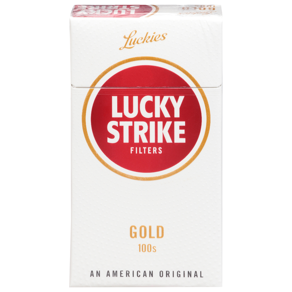 Lucky Strike Cigarettes, Gold 100S, Filters