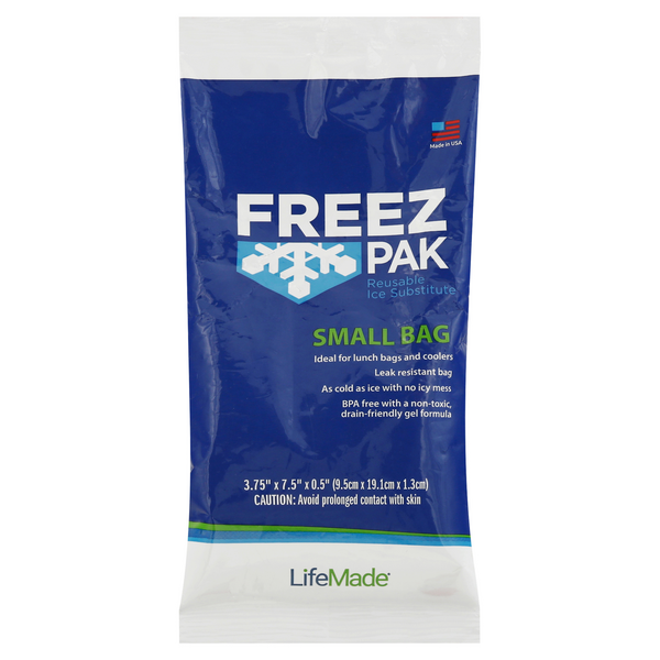 Freez Pak Reusable Ice Pack (2 Pack) Ice Packs for Lunch Bags and Coolers