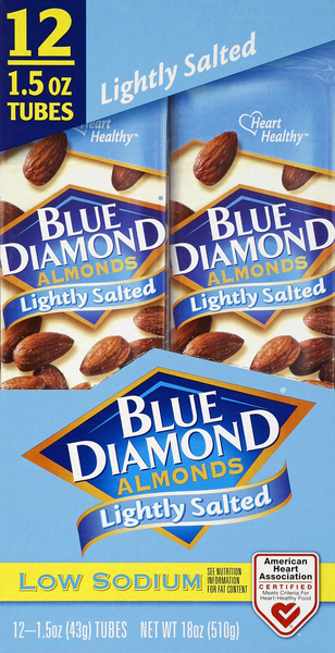 Blue Diamond BLUE DIAMOND ALMOND LT SLT L/S B 12 CT, image courtesy of Hy-Vee