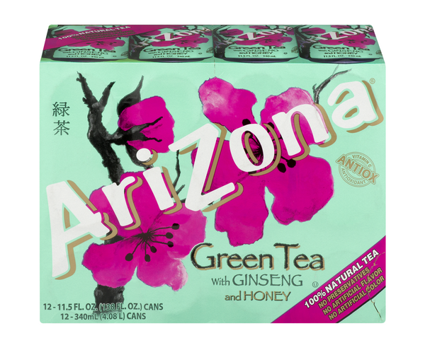 Arizona Green Tea With Ginseng And Honey 12Pk | Hy-Vee Aisles
