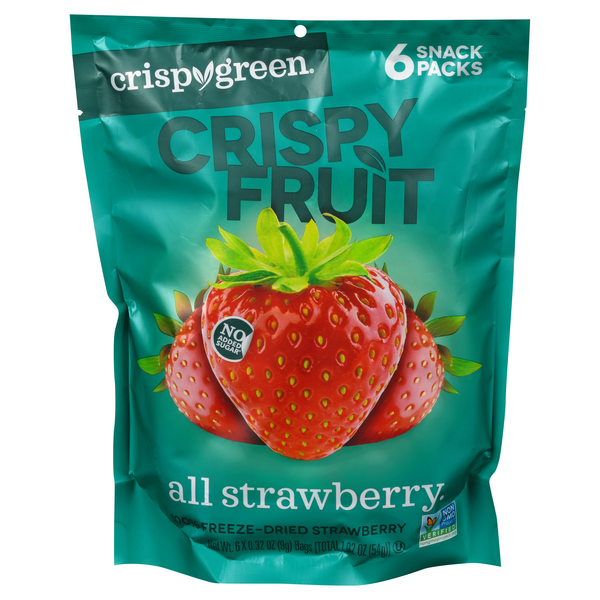 Crispy Green Crispy Fruit All Strawberry 6-0.32 oz | Hy-Vee Aisles ...